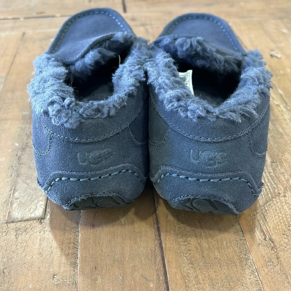 Ugg ascot navy suede slippers